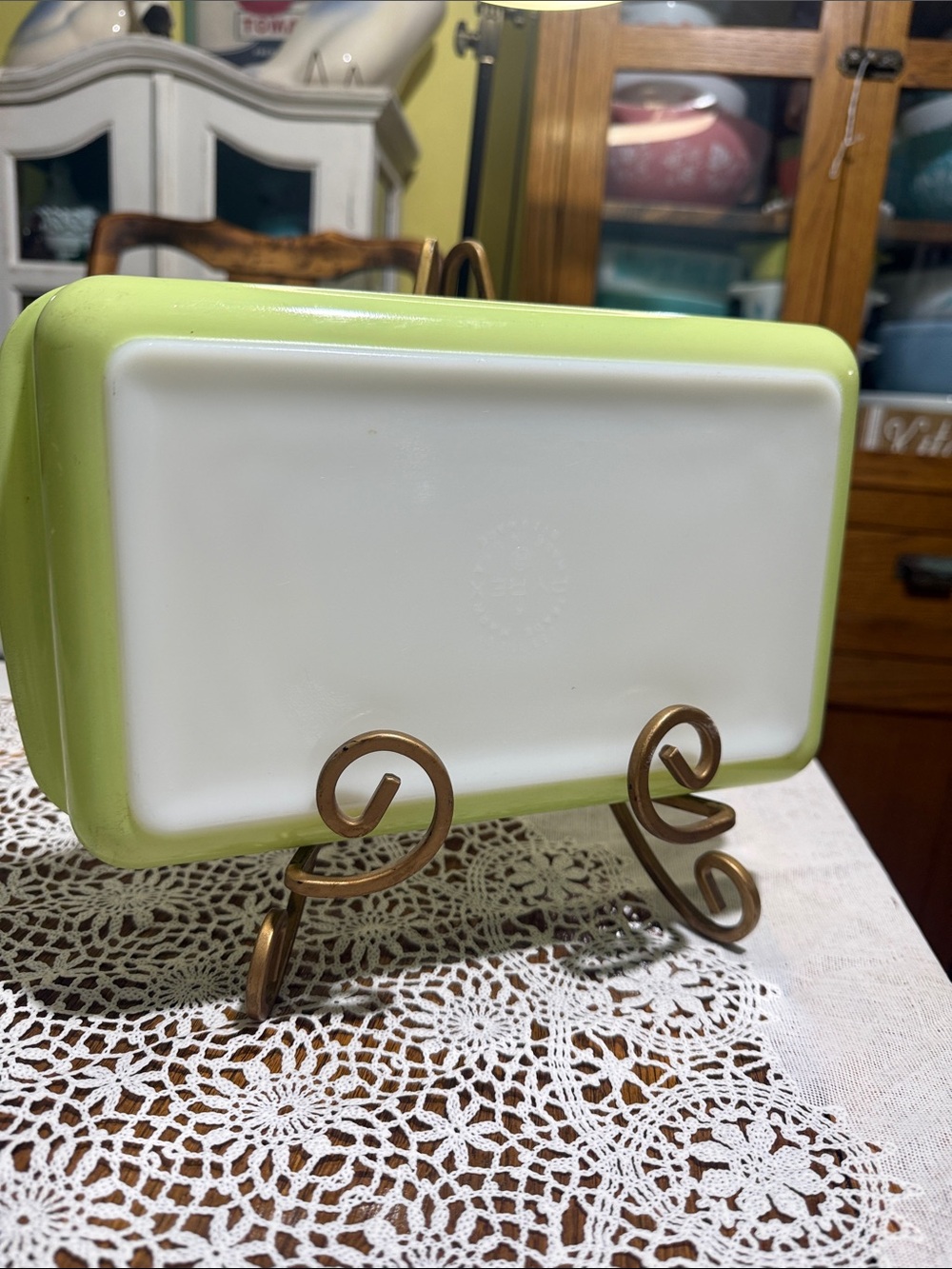 Pyrex Lime Green 231 baking pan